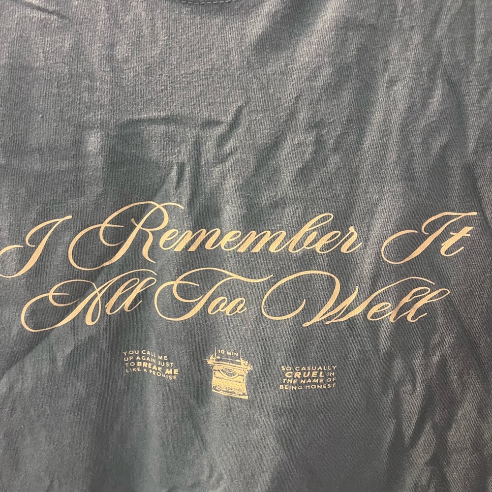 All Too Well Pine Green Comfort Colors Small Shop Tee